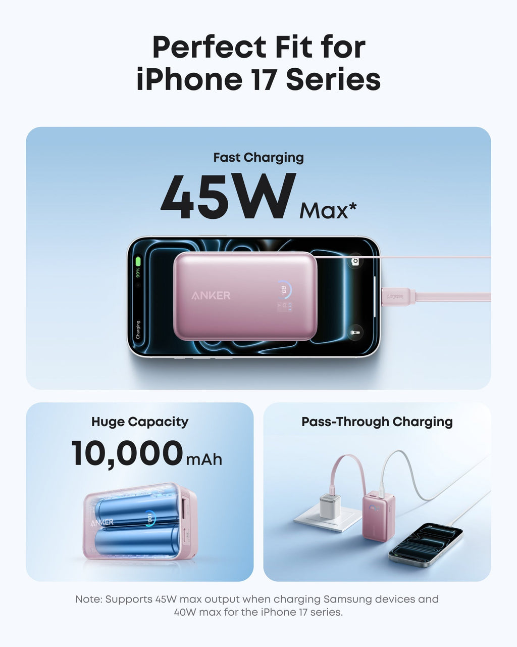 Anker Nano Power Bank (10K, 45W, Built-In Retractable USB-C Cable)