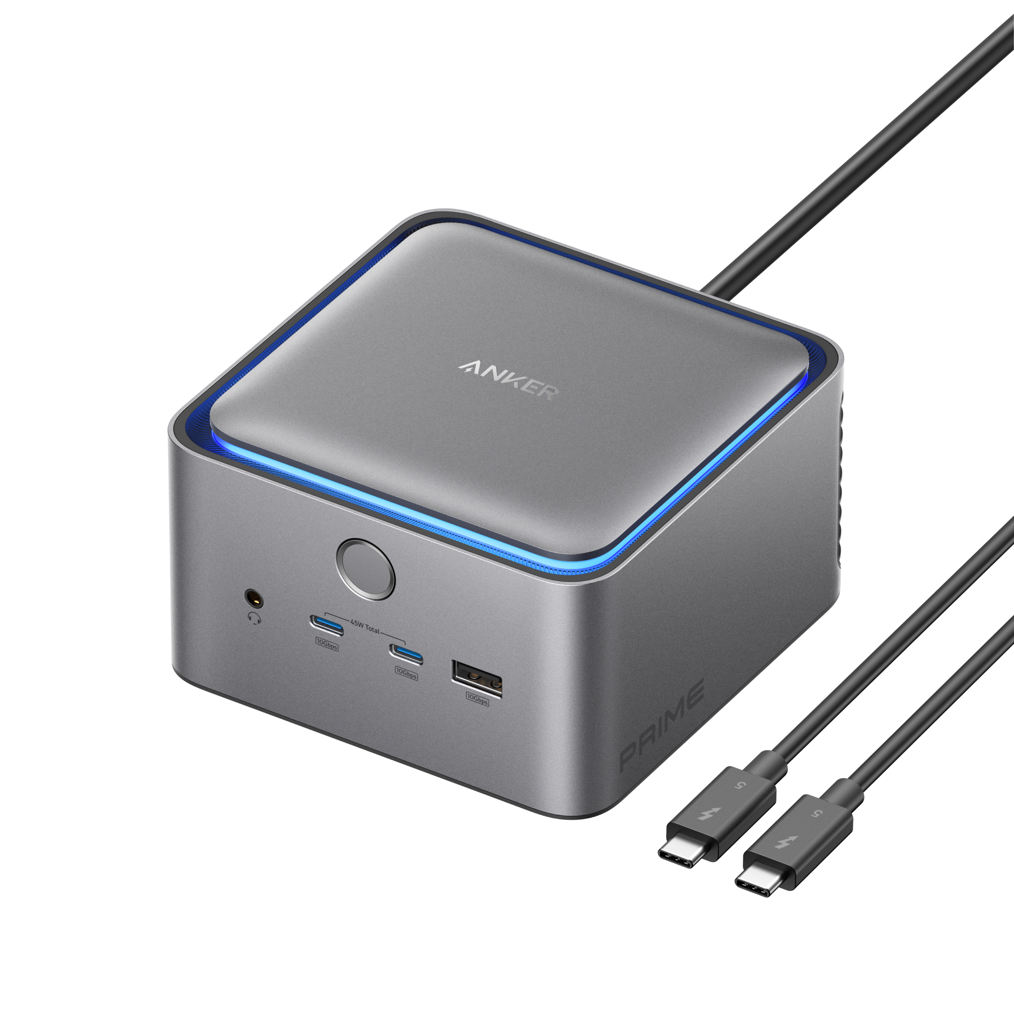 Anker Prime docking station with dual Thunderbolt 4 cables